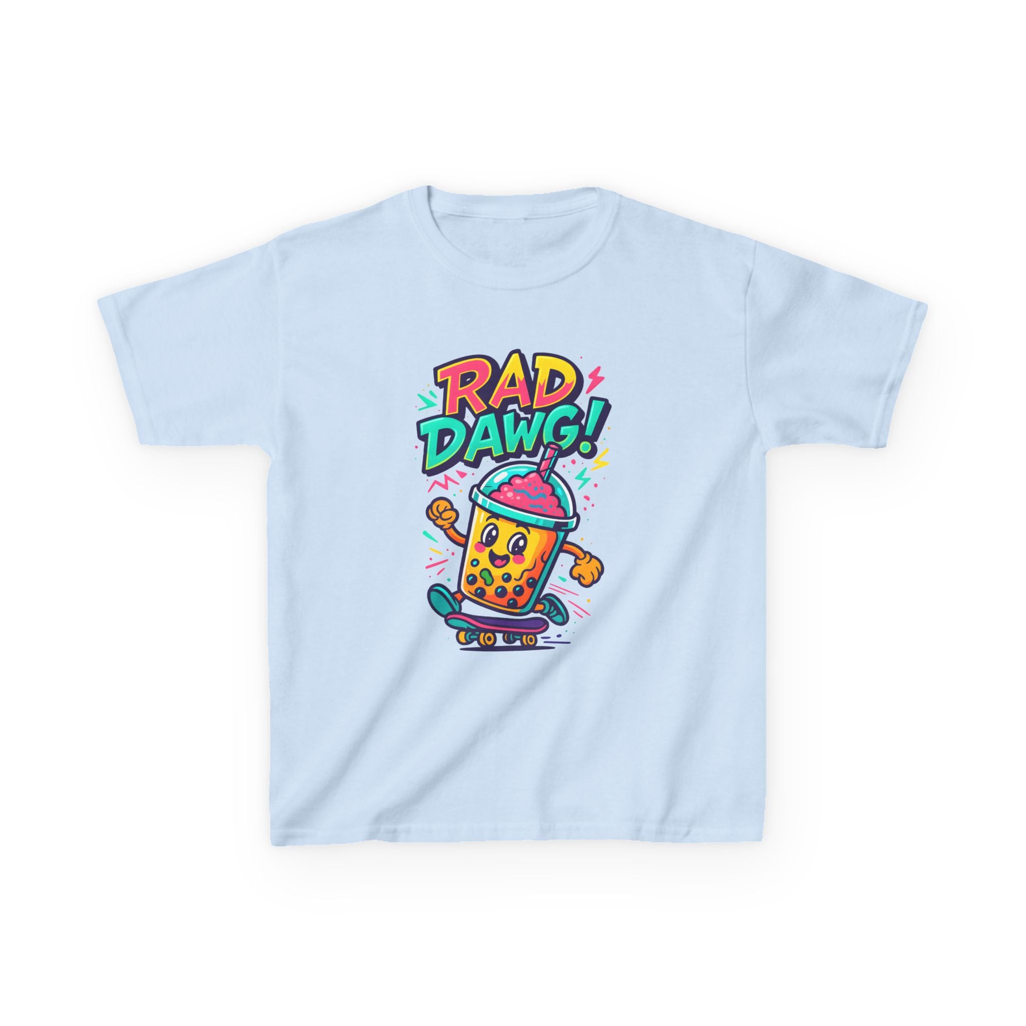 Rad Dawg Kids Tee, Fun Graphic Tee, Kids Cotton T-Shirt