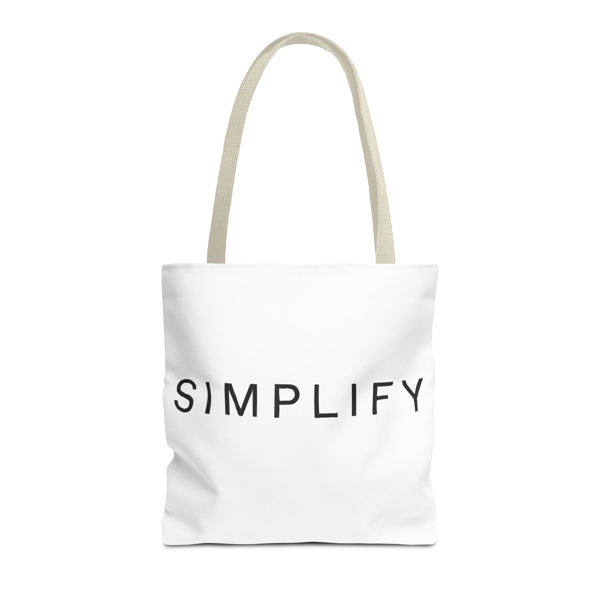 Simplify Tote Bag, Inspirational Gift, Eco-Friendly Shopping Bag