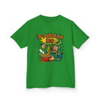 Cartoon Ramen Bowel Street Food Kids Tee, Fun Graphic Tee, Kids Cotton T-Shirt
