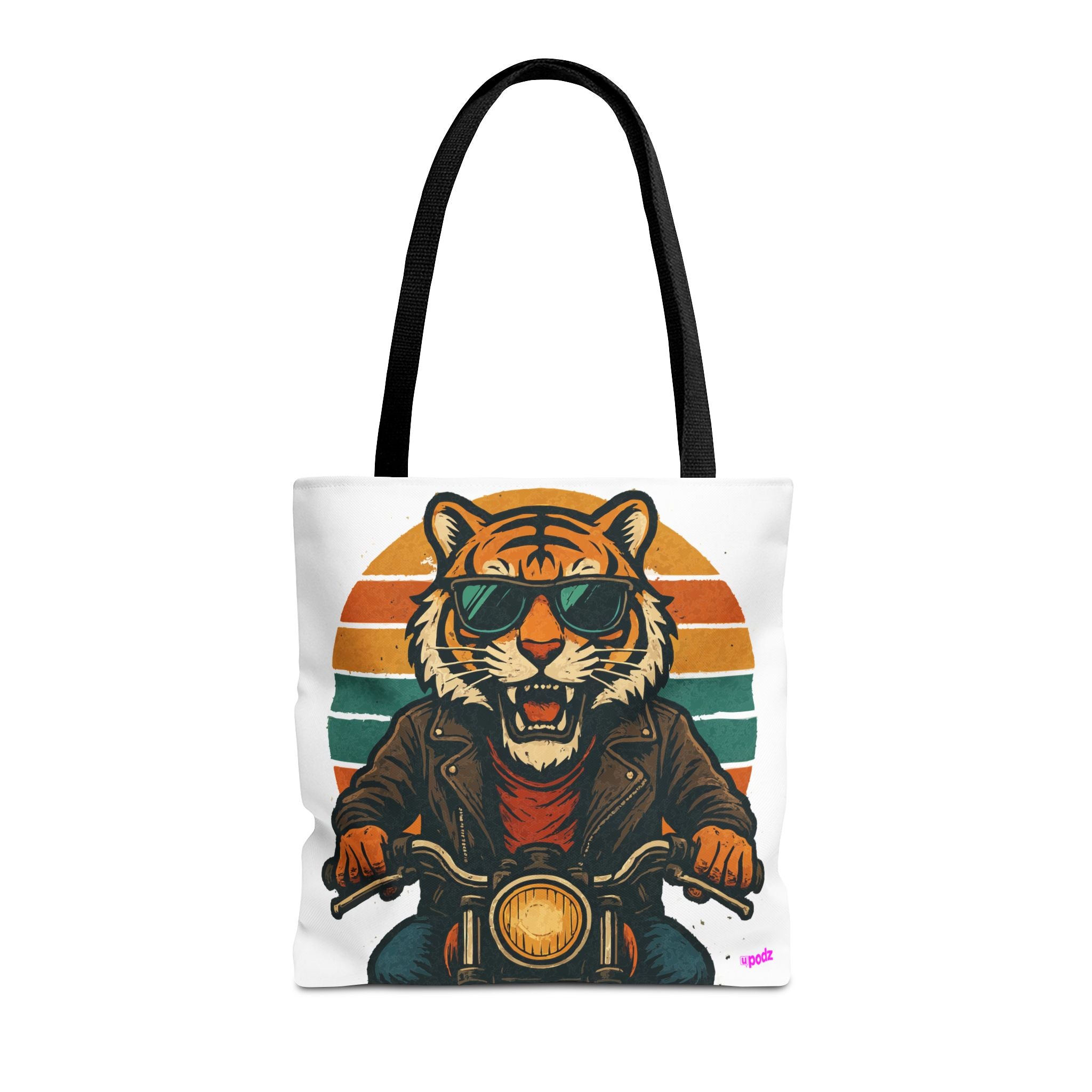 Tiger Rider Tote Bag - Quirky Fun Bag