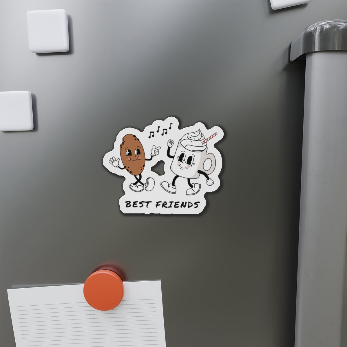 Best Friends Die-Cut Magnets, Cute Friendship Fridge Decor