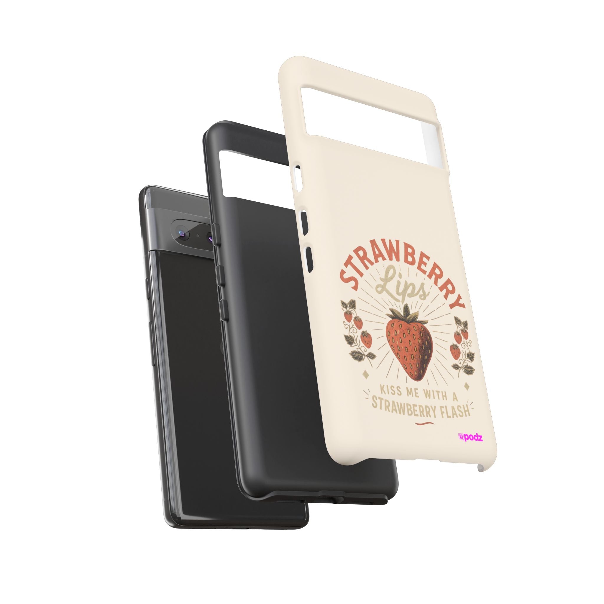 Strawberry Lips Design, Tough Cases, Phone Cover, Unique Gift