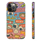 I love Sushi, White Cover Design, Tough Cases, Phone Cover