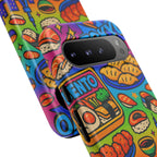 Bento Box, White Cover Design, Tough Cases, Phone Cover