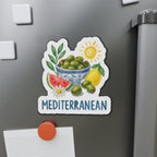 Mediterranean Die-Cut Magnet, Fun Refrigerator Magnet