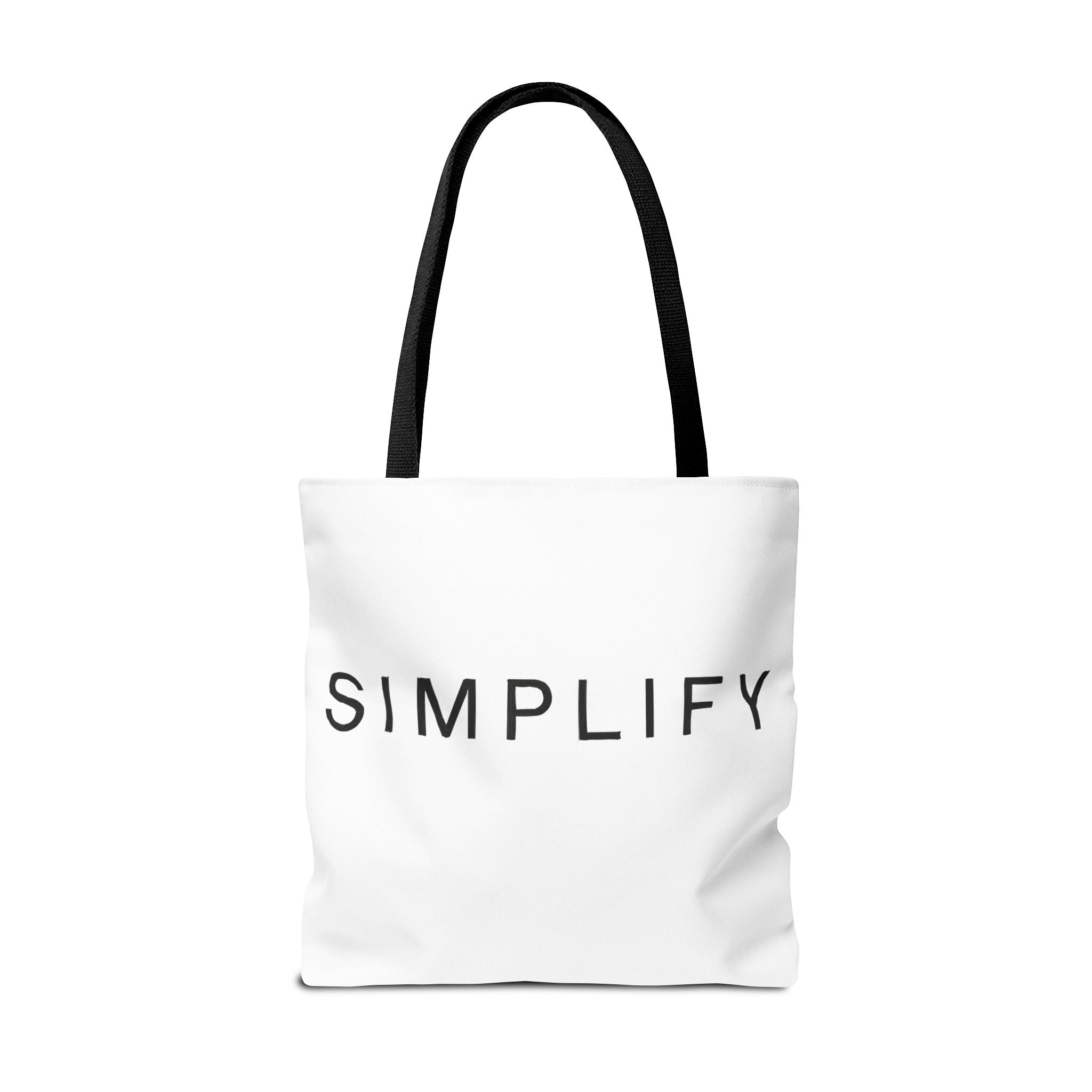 Simplify Tote Bag, Inspirational Gift, Eco-Friendly Shopping Bag
