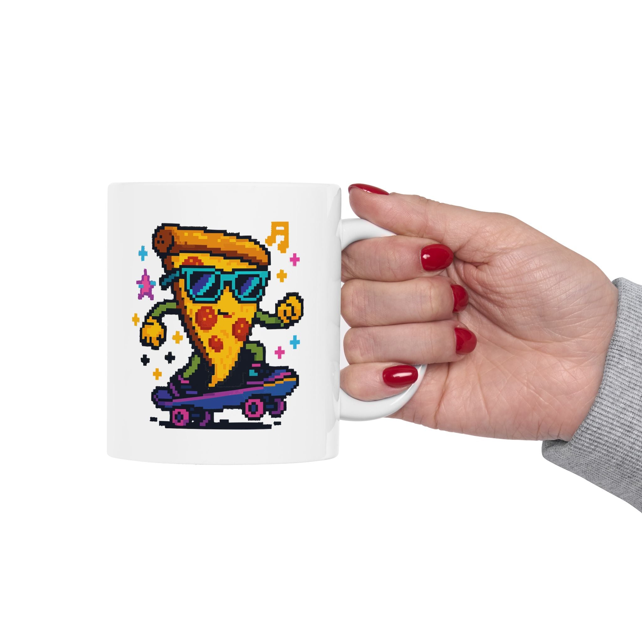 Pizza Skate Ceramic Mug |  Personalized Mug