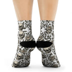 Skulls n Roses Socks, Funky Design