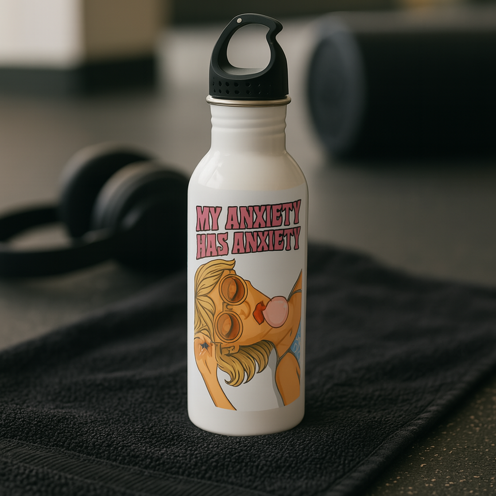 My Anxiety Water Bottle, Reusable Sports Hydration Flask