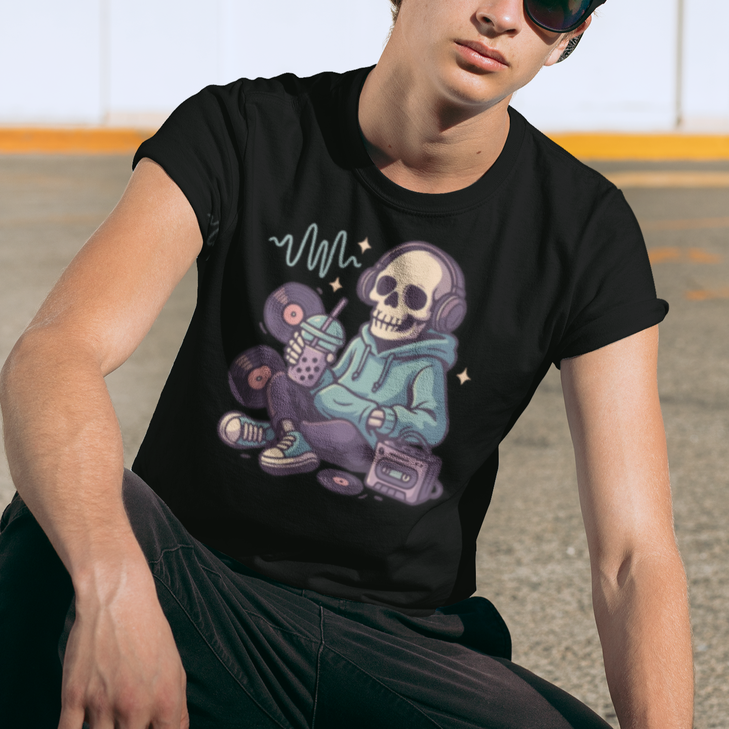 Skull Headphones T-Shirt