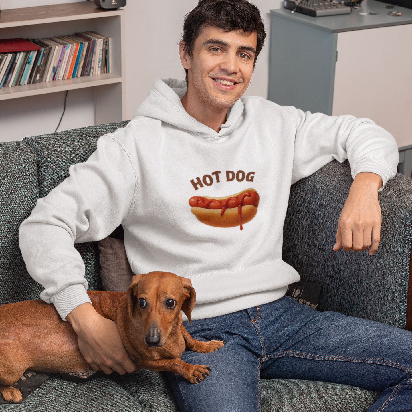 Hot Dog Unisex Hoodie - Casual Everyday Essential
