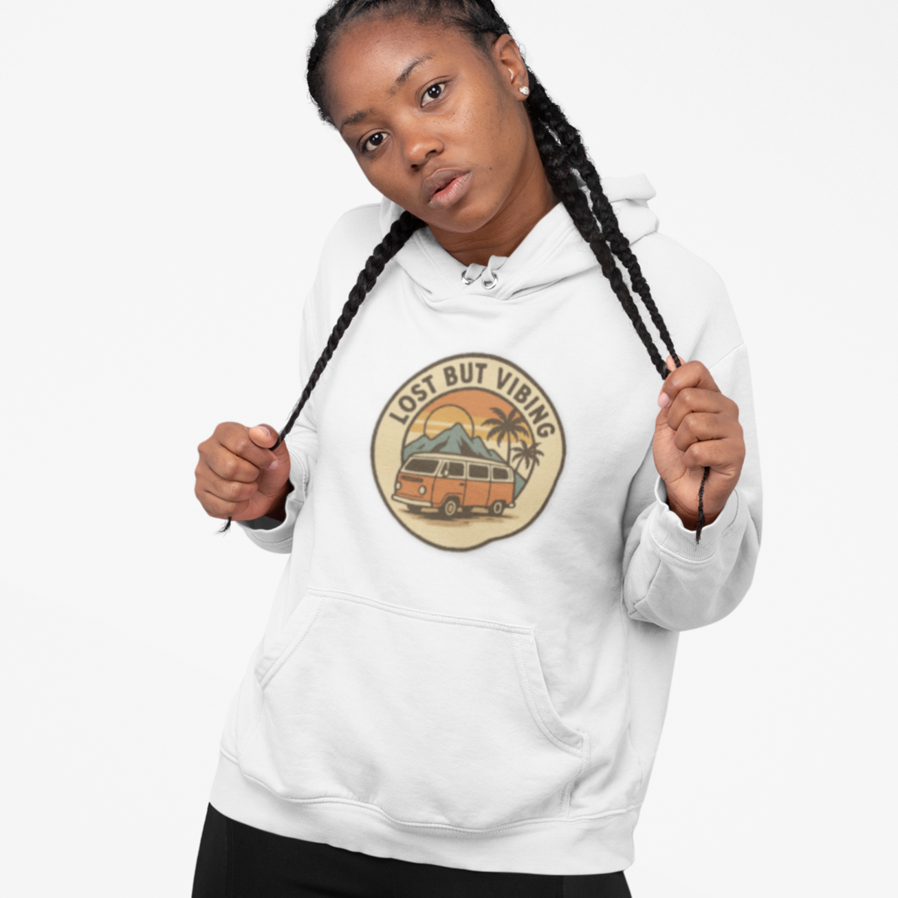 Lost but vibing Hoodie