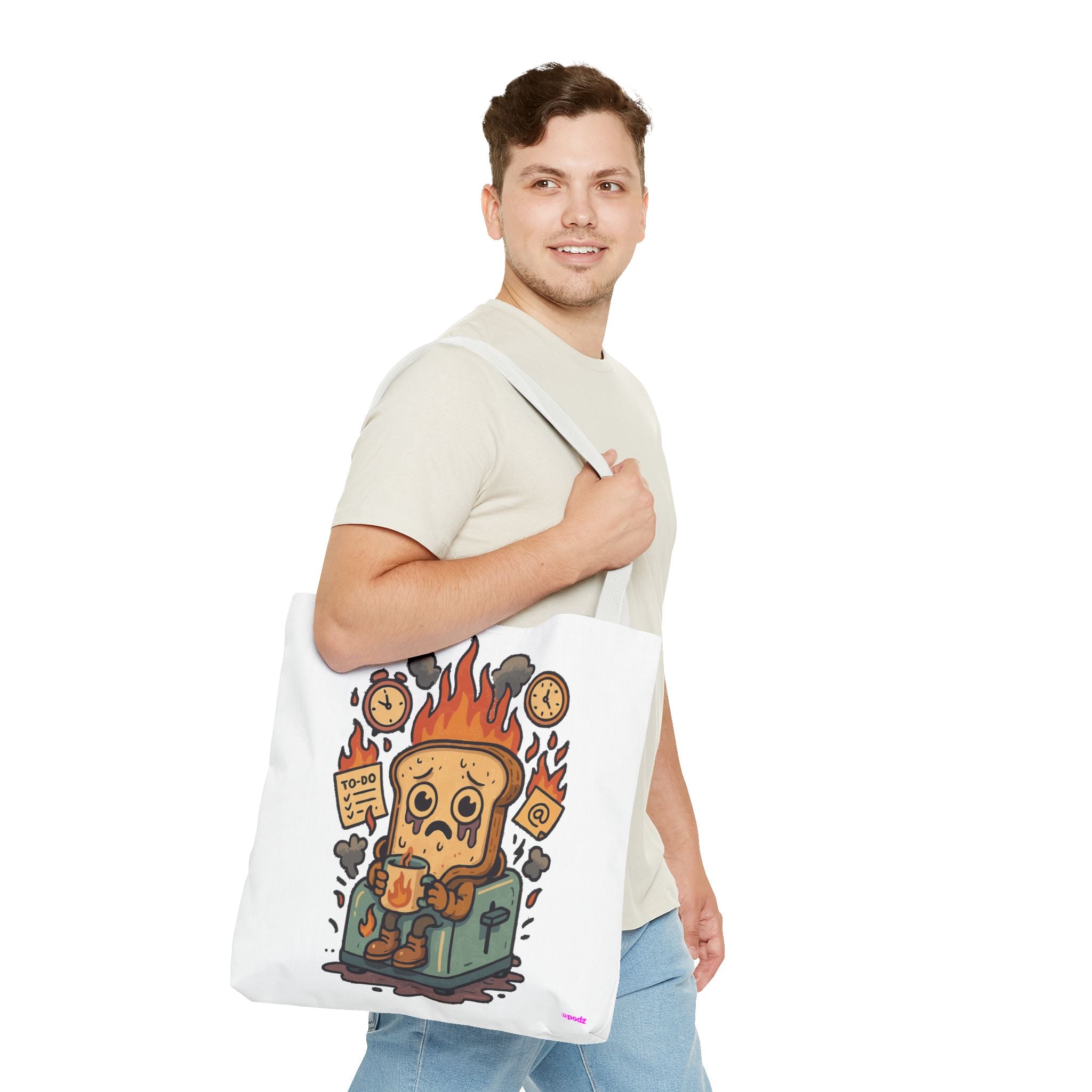 Burnt Toast Tote Bag - Quirky Fun Bag