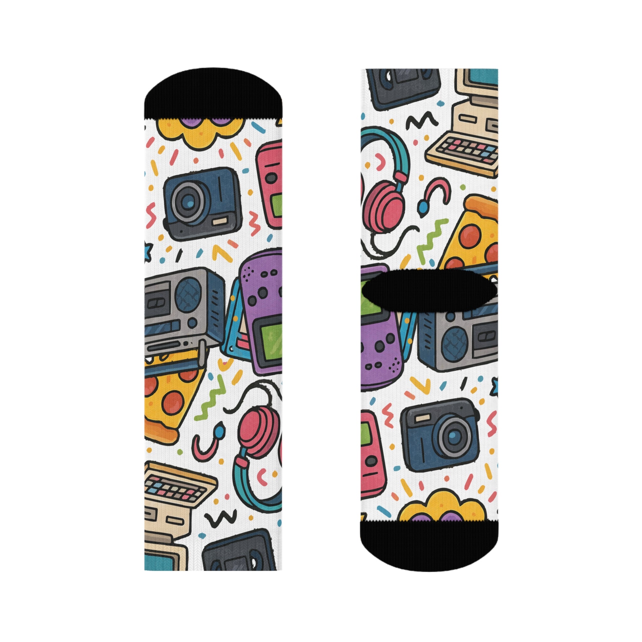 Retro 90's Socks, Funky Design