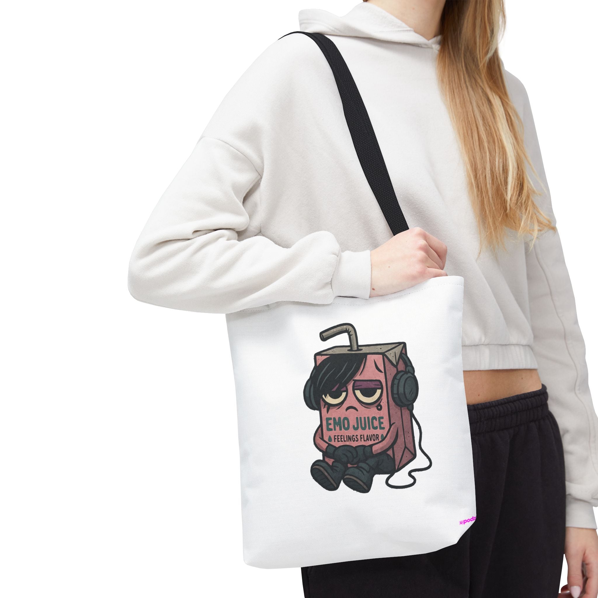 Sad Emo Tote Bag - Quirky Fun Bag