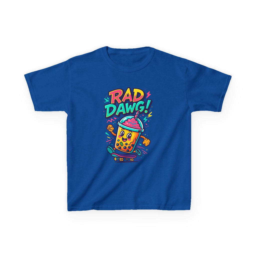 Rad Dawg Kids Tee, Fun Graphic Tee, Kids Cotton T-Shirt