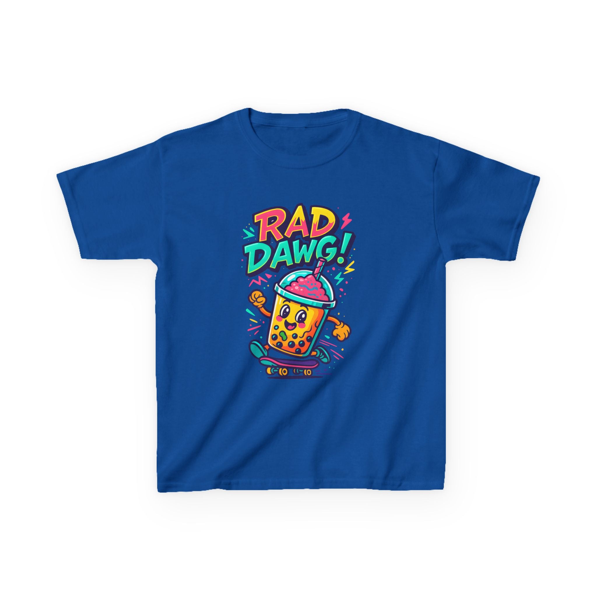 Rad Dawg Kids Tee, Fun Graphic Tee, Kids Cotton T-Shirt