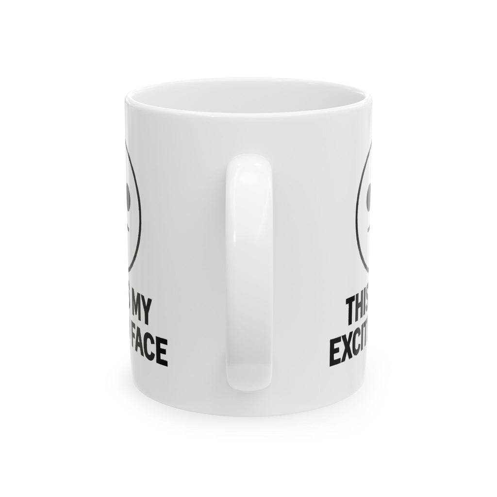 Exited Face Ceramic Mug |  Personalized Mug