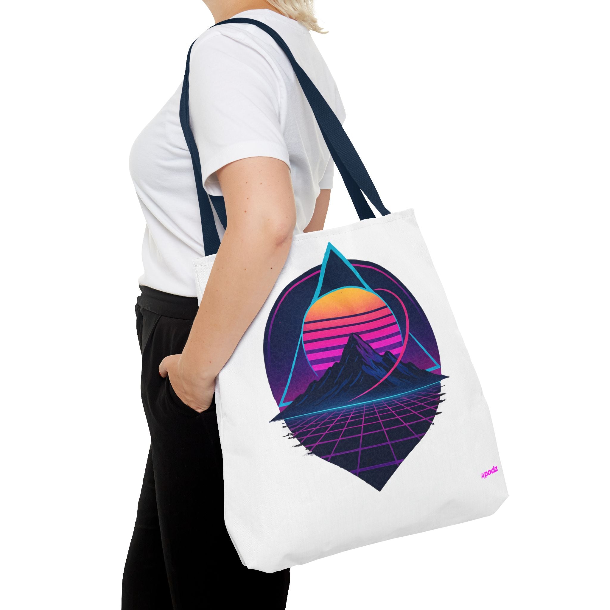 Sunset Mountain Tote - Quirky Design, Fun Bag
