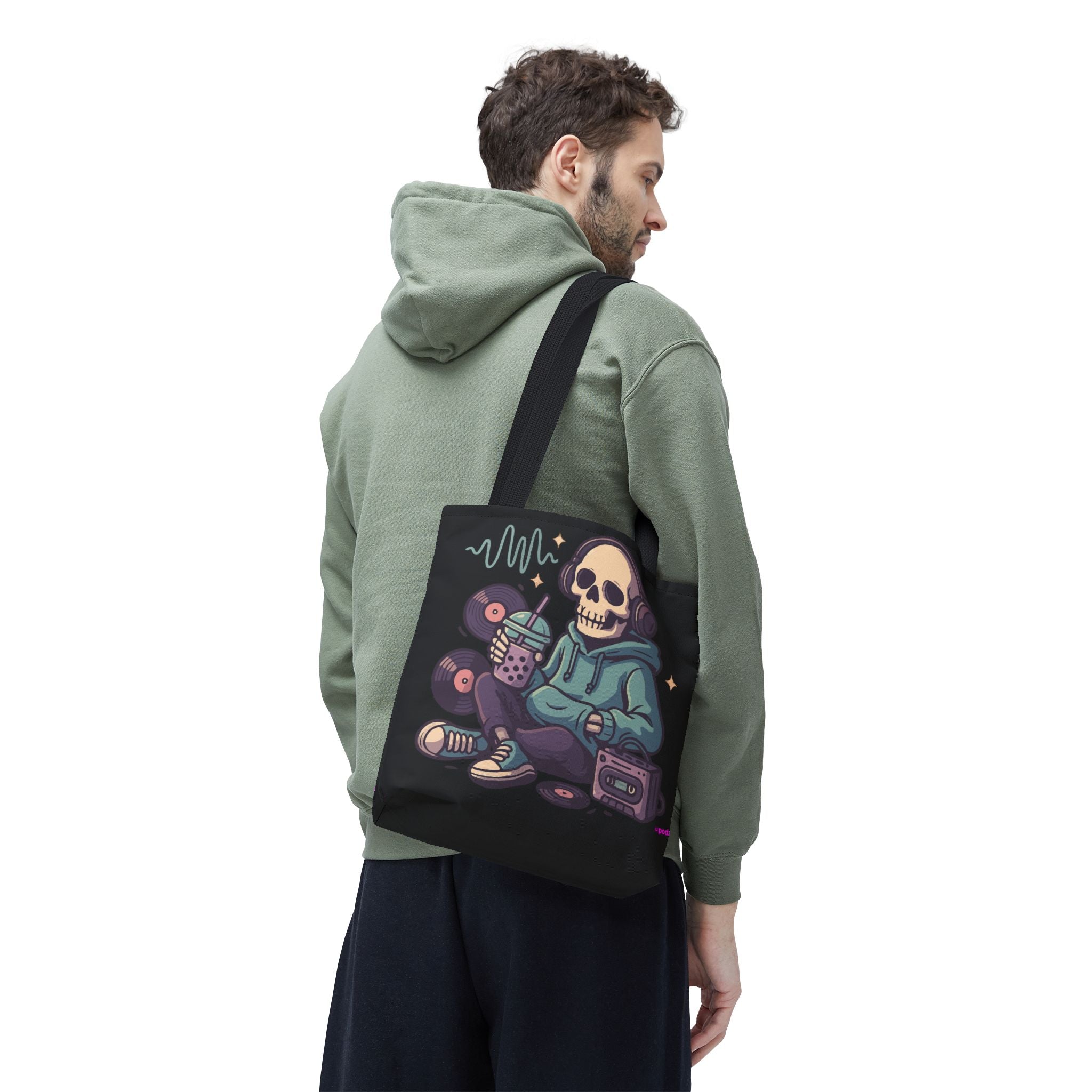 Skully Headphones Tote Bag - Quirky Fun Bag