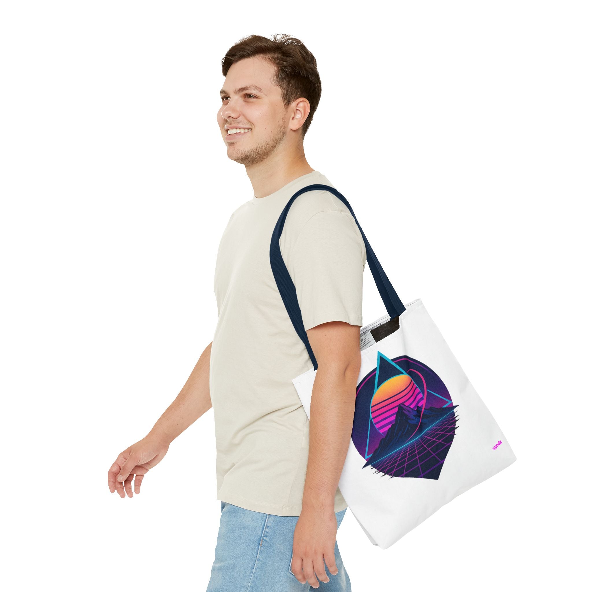 Sunset Mountain Tote - Quirky Design, Fun Bag