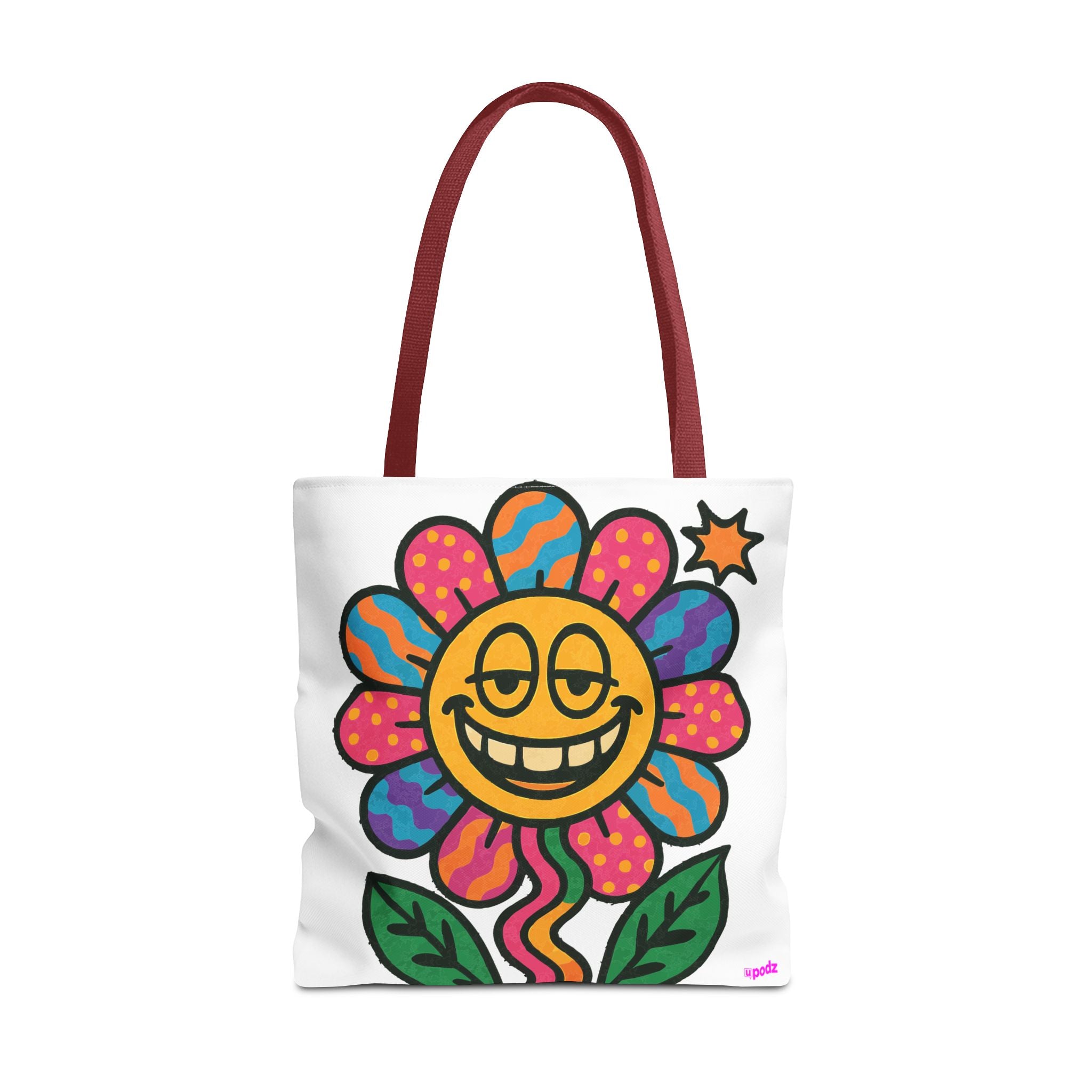 Flower Power Tote Bag - Quirky Fun Bag