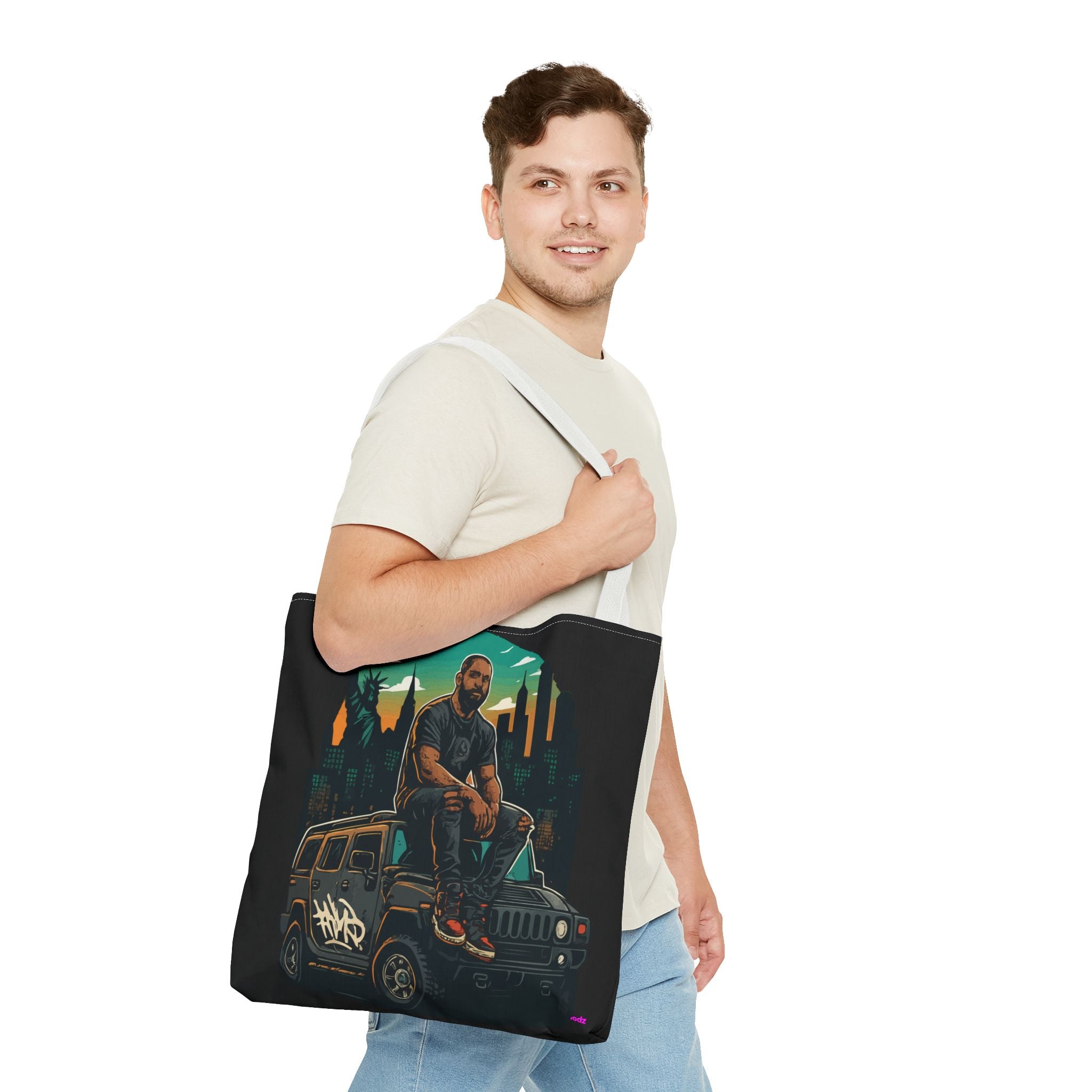 Hanging Out Tote Bag - Quirky Fun Bag