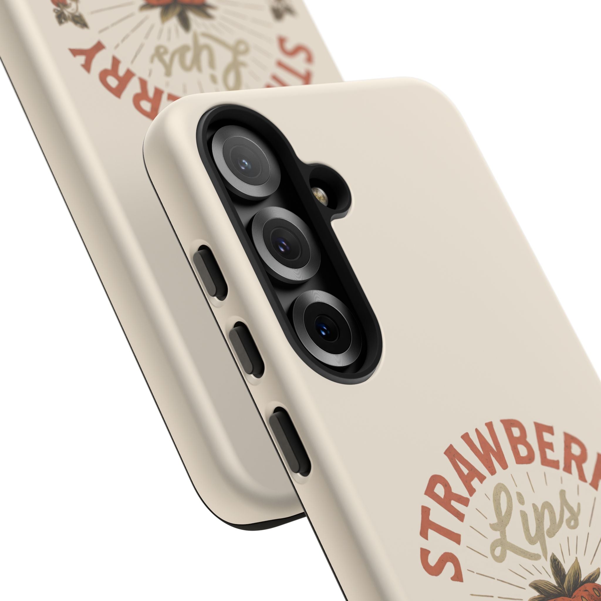 Strawberry Lips Design, Tough Cases, Phone Cover, Unique Gift