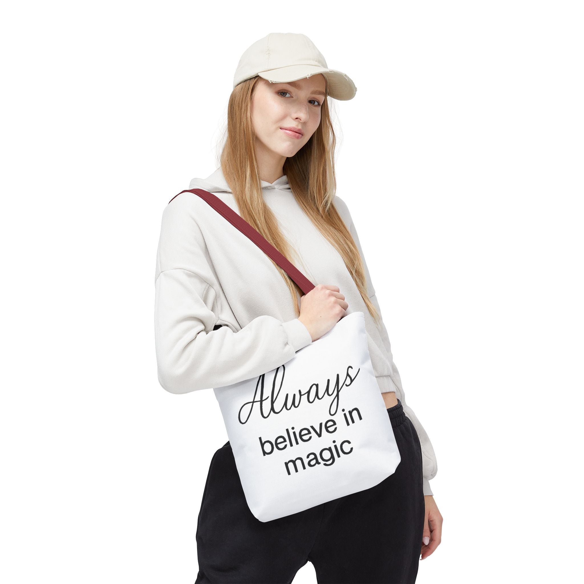 Always Believe in Magic Tote Bag, Inspirational Gift, Eco-Friendly Shopping Bag