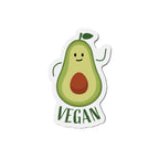 Vegan Avocado Die-Cut Magnets - Cute Kitchen Decor, Refrigerator Magnet