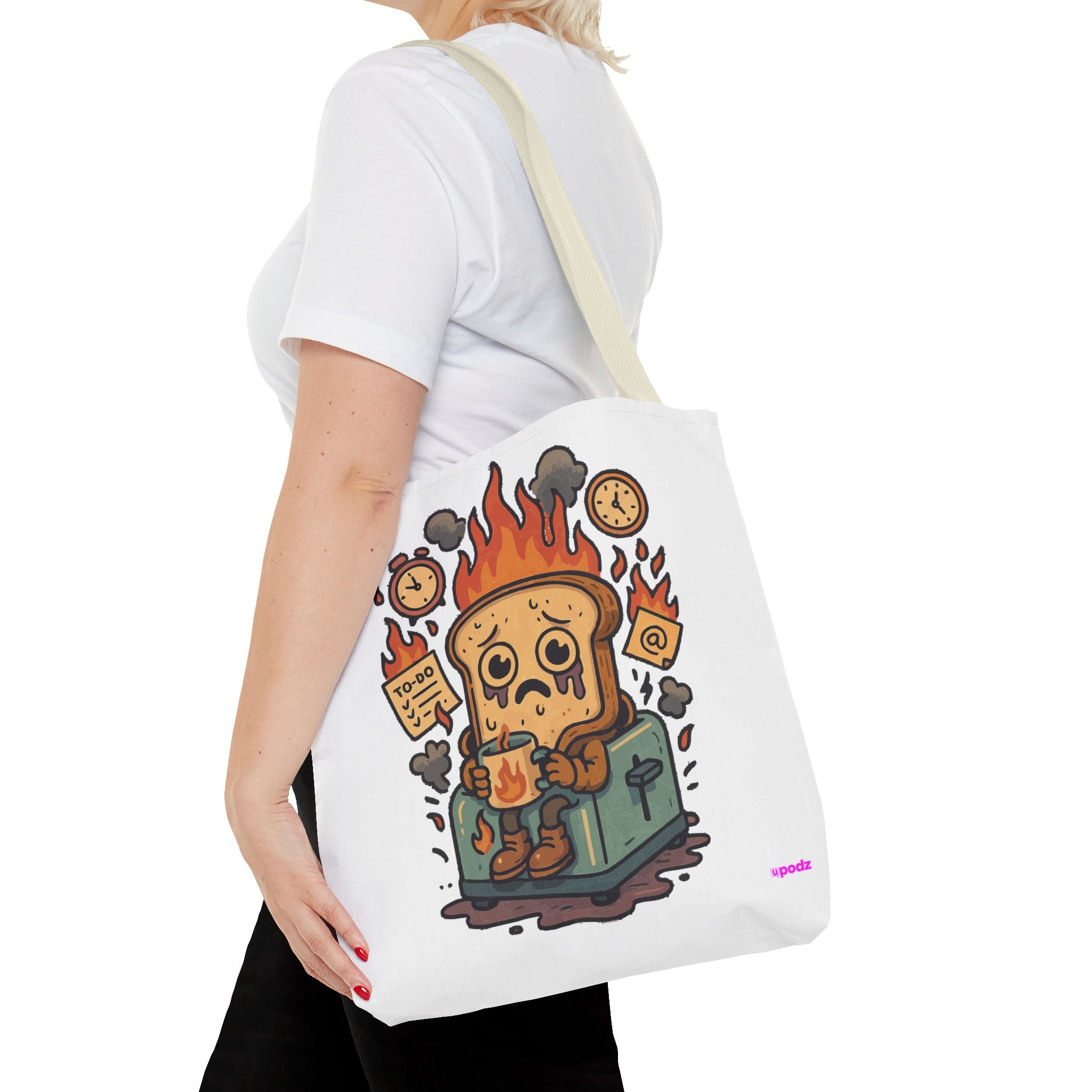 Burnt Toast Tote Bag - Quirky Fun Bag