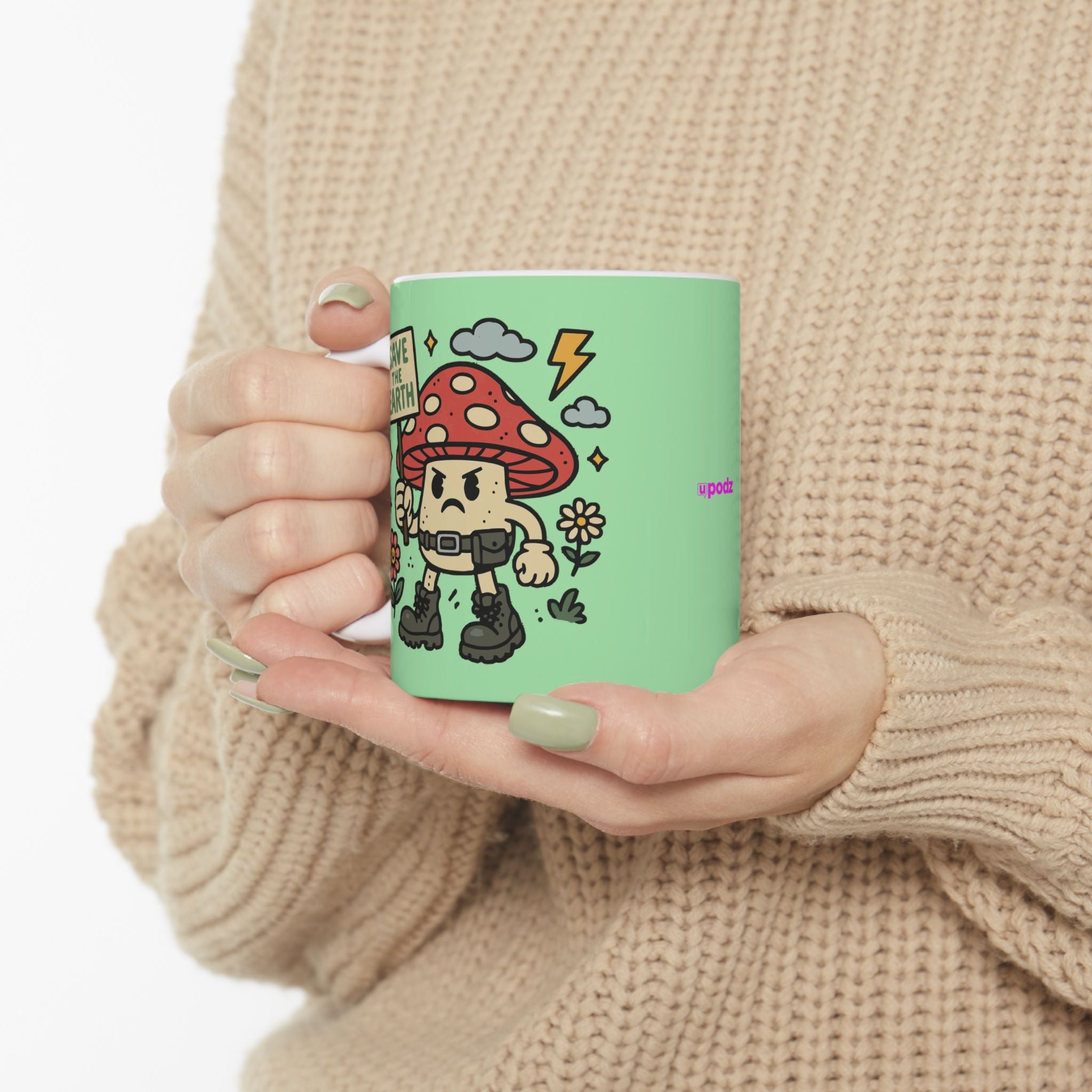 Save The Earth Ceramic Mug |  Personalized Mug