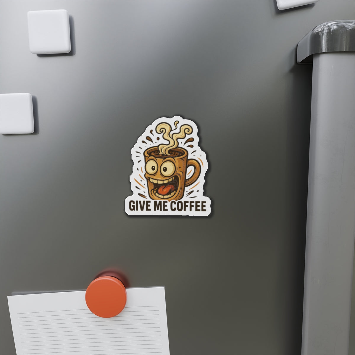 Give Me Coffee Die-Cut Magnets - Fun Home Decor, Gift for Food Lovers