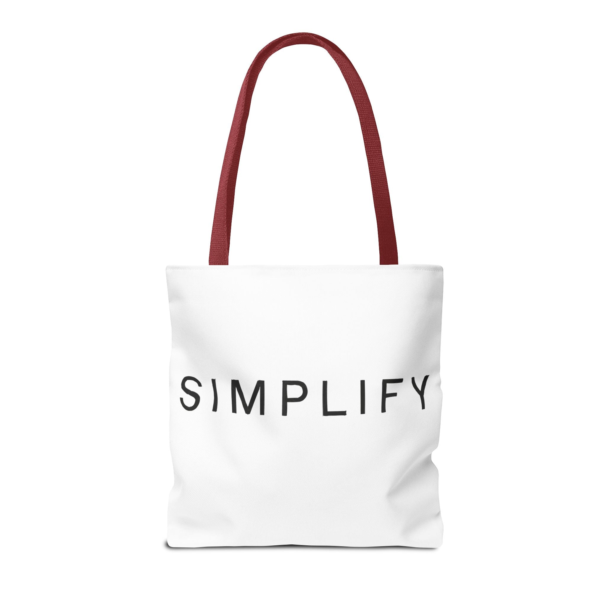 Simplify Tote Bag, Inspirational Gift, Eco-Friendly Shopping Bag