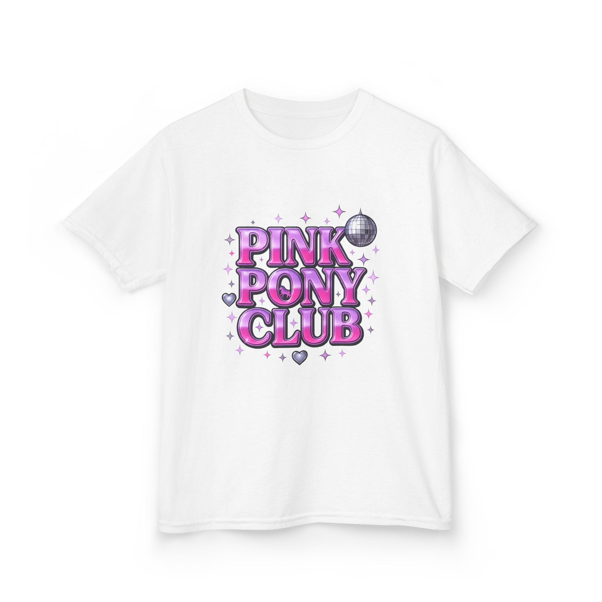 Pink Pony Club! Kids Tee, Fun Graphic Tee, Kids Cotton T-Shirt