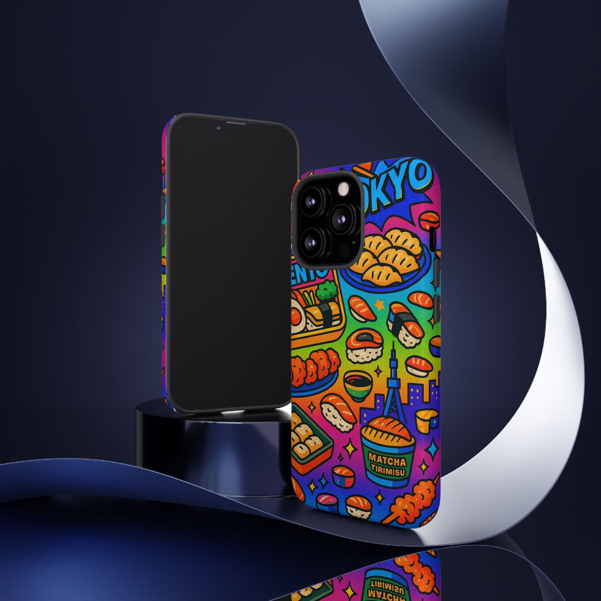 Bento Box, White Cover Design, Tough Cases, Phone Cover