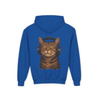Cool Cat, Youth Hooded Sweatshirt, Casual Wear