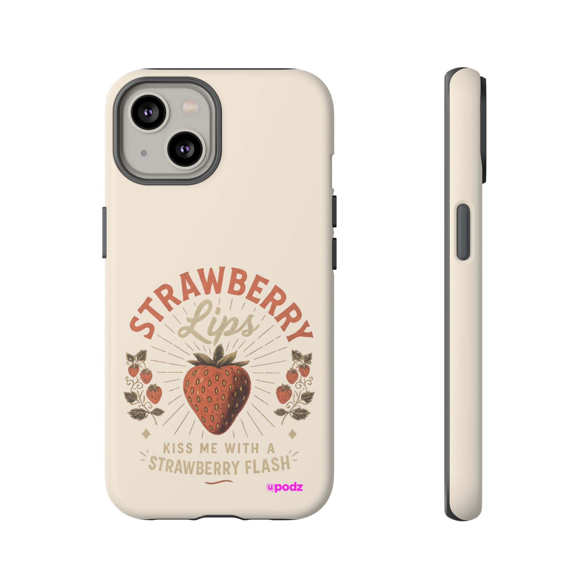 Strawberry Lips Design, Tough Cases, Phone Cover, Unique Gift