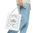 Mountain Wave Tote Bag, Inspirational Gift, Eco-Friendly Shopping Bag