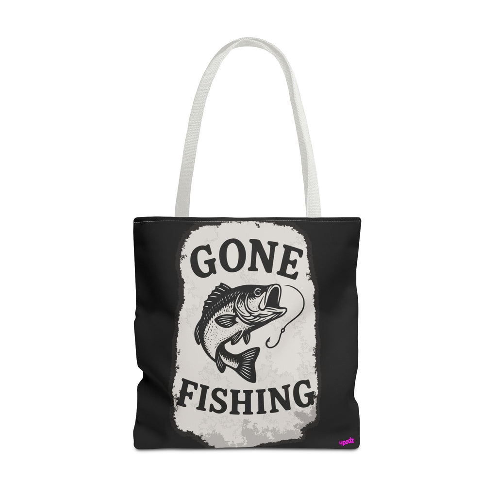 Gone Fishing Tote Bag - Quirky Fun Bag