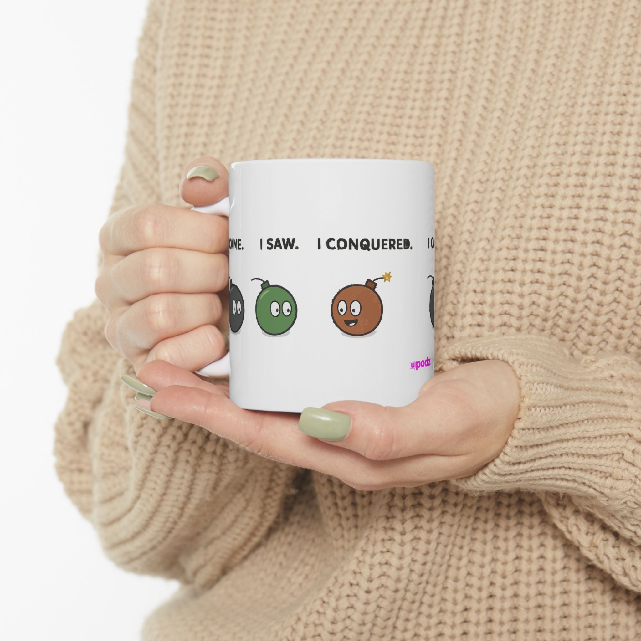 Came Saw Conquered Ceramic Mug |  Personalized Mug