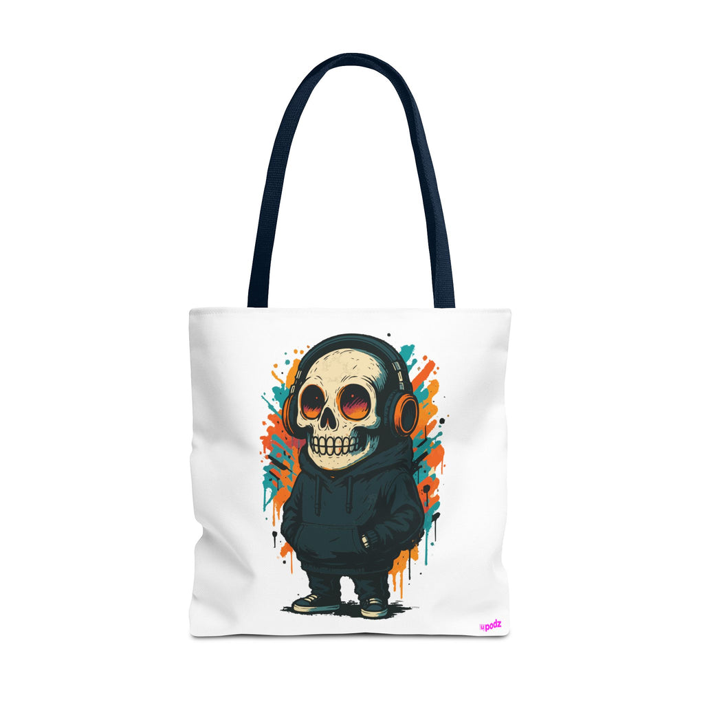 Skull Vibes Tote Bag - Quirky Fun Bag