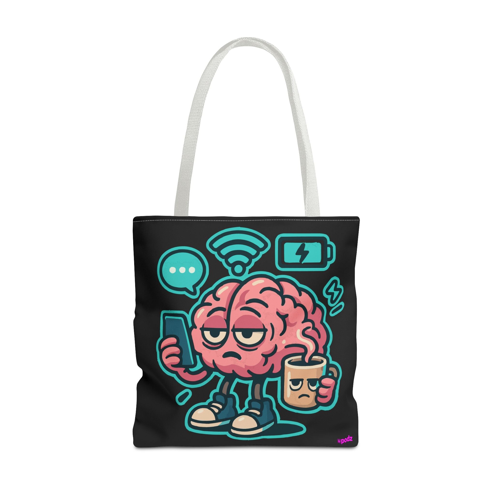 Brain Power Tote Bag - Quirky, Fun Tote Bag