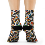 Skate Fire Socks, Funky Design