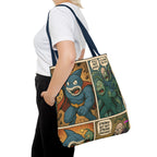 Shark Villain Tote Bag - Quirky AOP Design, Fun Bag