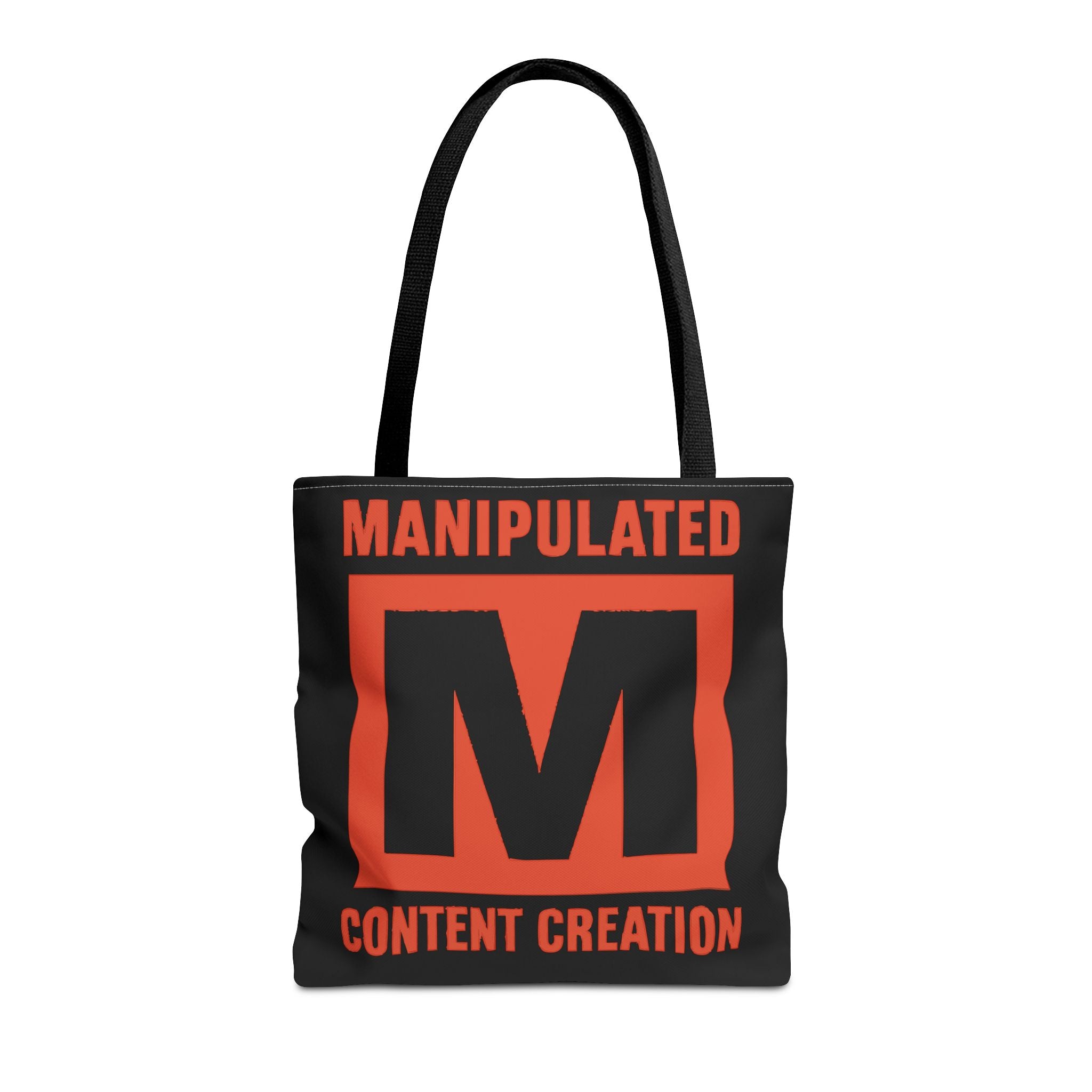 Manipulated Content Tote Bag, Inspirational Gift, Eco-Friendly Shopping Bag