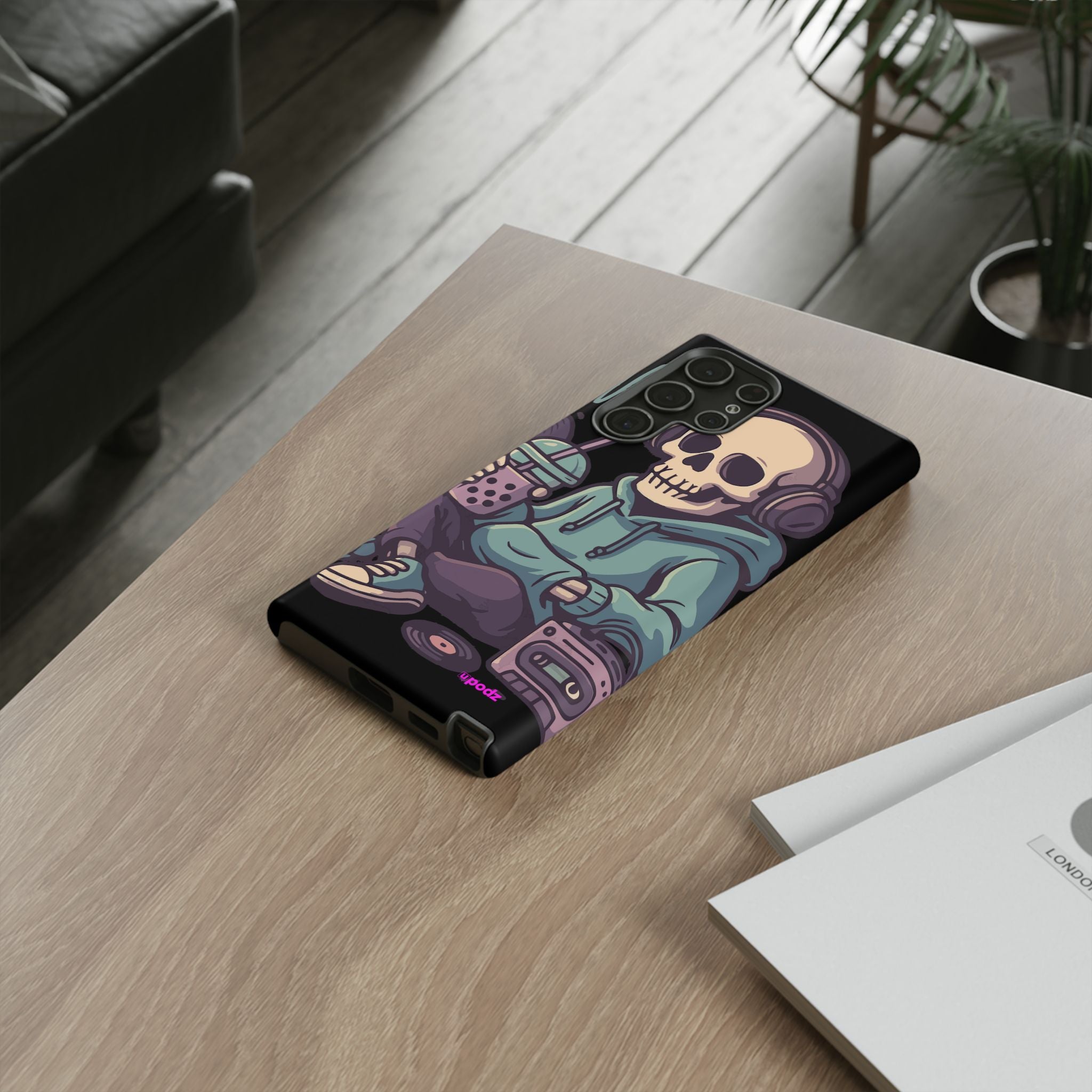 Skull Headphones Design, Tough Cases, Phone Cover