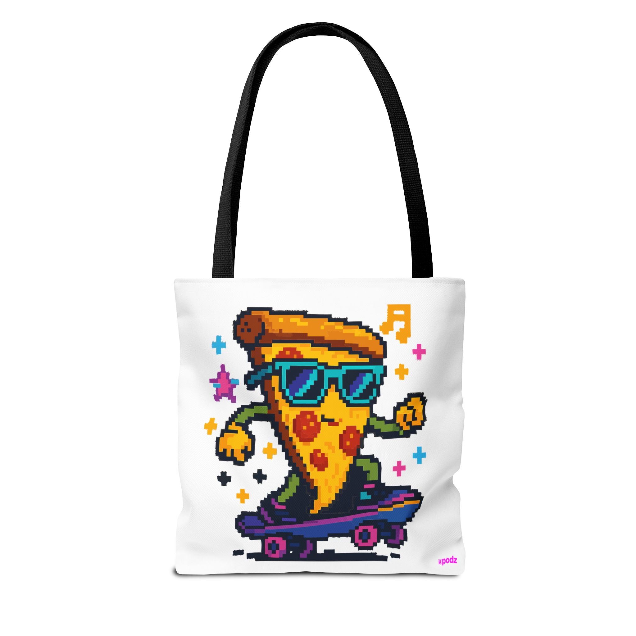 Pizza Skater Tote Bag Design, Fun Bag
