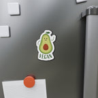 Vegan Avocado Die-Cut Magnets - Cute Kitchen Decor, Refrigerator Magnet