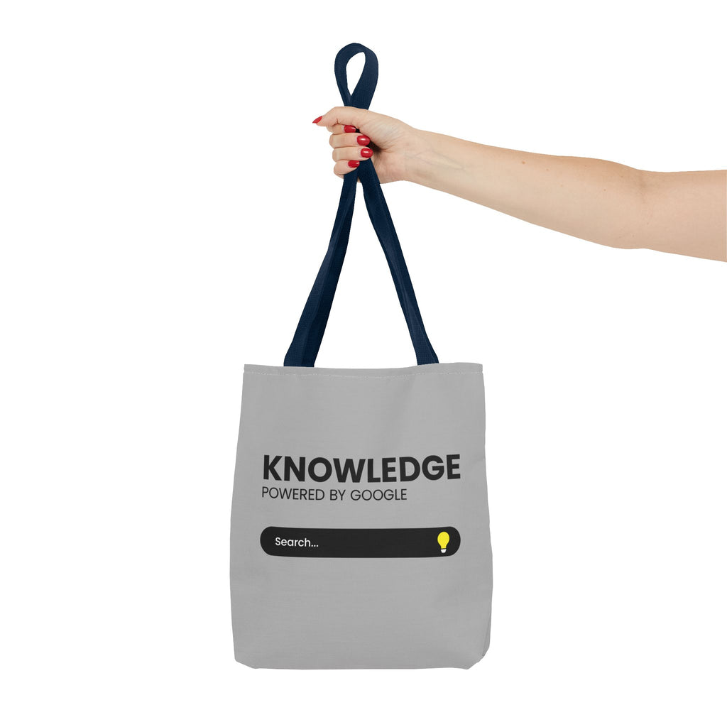 Knowledge Powered Tote Bag - Motivational Carryall
